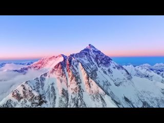 the summit of everest captured by drone