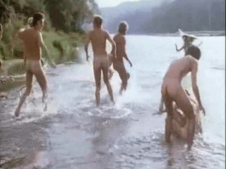 naked boys and girls on the river