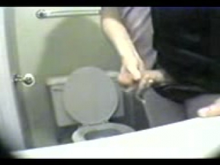 jerk off in the toilet