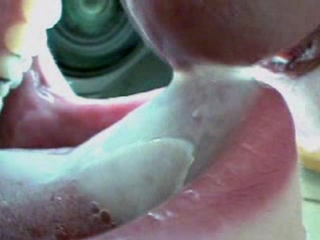 cum in mouth close up, cum in mouth